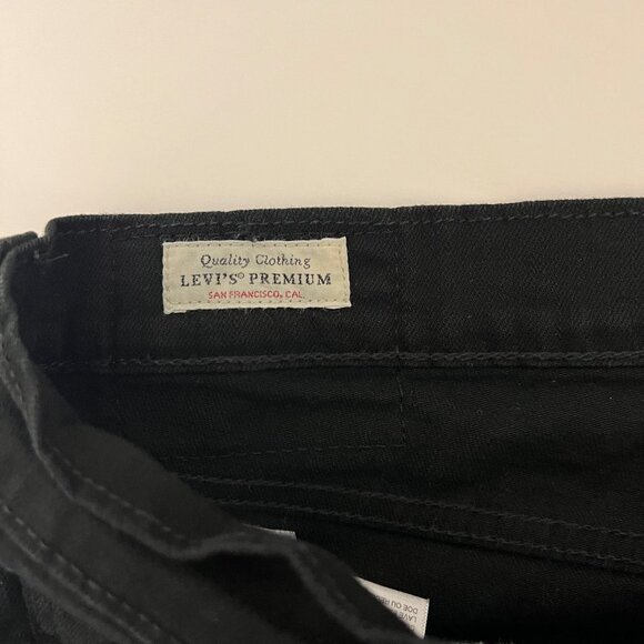 Levis 512 Slim Taper Black Jeans Mens 34X32 Classic Casual Everyday Denim Pants - Picture 8 of 11